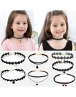 11 szt. Moda ładne dziewczyny czarne wielowarstwowe koronkowe naszyjnik łańcuszkowy dla dzieci wykwintne gotyckie Stretch Choker