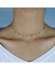 Rainbow cz simple cz charm delikatne kobiety biżuteria dziewczęca 925 srebro oświadczenie fine silver uroczy choker naszyjniki c