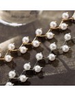 2018 eleganckie symulowane perły Chokers naszyjnik dla kobiet ślub kostium imprezowy kołnierz biżuteria wisiorek do naszyjnika w