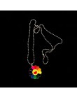 Śliczne kolorowe Rainbow wisiorek ze stali nierdzewnej naszyjnik ze stali, długi łańcuch biżuteria kochanie dla kobiet Man przyj