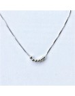 Anenjery Hot Simple hojny elegancki łańcuszek do obojczyka naszyjnik 925 srebro naszyjnik z koralików dla kobiet prezent S-N271