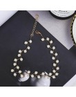 2018 Trendy elegancja oświadczenie naszyjnik z amuletem imitacja perły koraliki Choker naszyjnik dla kobiet Kolye Collier Femme