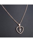 Romantyczny naszyjnik z wisiorkiem z napisem "love" dla dziewczyn 2019 kobiety Rhinestone początkowe naszyjnik listowy alfabet z