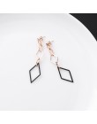 2019 koreański stal stalowe kolczyki geometryczne kolczyki dla kobiet długi dynda Brincos ucha biżuteria pendientes mujer dziewc