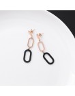 2019 koreański stal stalowe kolczyki geometryczne kolczyki dla kobiet długi dynda Brincos ucha biżuteria pendientes mujer dziewc