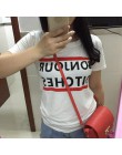 Nowe damskie klasyczne T shirt hello suki drukuj z krótkim rękawem t-shirt kobiecy trend list casual bluzki z krótkim rękawem ko