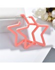 2019 nowe żywiczne akrylowe Drop Dangle kolczyki dla kobiet artystyczne geometryczne czerwone modne wisiorek kolczyki biżuteria 