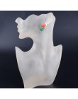 AOMU 1 para unikalne śliczne ręcznie glina polimerowa Super Mario Piranha roślin zwłoki kwiat ucha stadniny kolczyki kobiety dzi