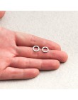 Nowy minimalistyczny okrągły kolczyk sztyfty Modne proste kolczyki ze stali nierdzewnej dla kobiet biżuteria bijoux brinco boucl