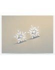 Darmowa wysyłka moda srebrny Snowflake stadniny kolczyki 925 srebro kolczyki biżuteria Pendientes Brincos