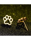 Wiele 2018 moda minimalistyczny złoty i żelaza ze stali nierdzewnej zwierząt śliczne stadniny kolczyki goździki Jewlery dla kobi
