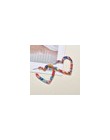 MESTILO 2019 proste moda kobiety biżuteria kolorowe Big miłość kolczyki serca dla dziewczyn Acetate akrylowe szylkretowe kolczyk