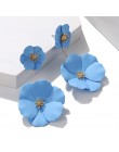Oświadczenie biżuteria duże akrylowe kolczyki kwiatowe niebieskie różowe kolczyki nowy projekt biżuteria Brincos dla kobiet prez
