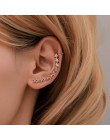 Yobest nowy moda Sliver złoty kolor gwiazda kształt długi Earcuffs czeski kryształ klip na Ear Cuff dla kolczyki damskie klipy b