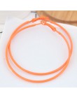 Kymyad czechy Big Hoop kolczyki dla kobiet 6cm fluorescencyjny kolor kolczyki moda biżuteria oświadczenie kolczyki moda biżuteri