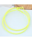 Kymyad czechy Big Hoop kolczyki dla kobiet 6cm fluorescencyjny kolor kolczyki moda biżuteria oświadczenie kolczyki moda biżuteri