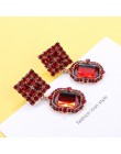 AENSOA Korea 2019 czerwone kolczyki w wielu stylach dla kobiet prosta moda żywica akrylowa metalowe geometryczne kolczyki pendie