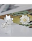 Boutique Lady Shining Flower Fashion 925 Sterling Silver Stud kolczyk chrząstka Piercing kolczyki biżuteria boho prezent dla kob