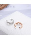 Yobest 1 sztuk w stylu Vintage korona kwiat liść Ear Cuff nie przebite klipsy dla kobiet Trendy Punk małe rzeźbione wydrążone kr