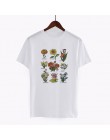 Harajuku Vintage Wildflower Graphic Tshirt kobiety Kawaii Cartoon wegańskie kwiatowy Print koszulkę Femme moda Grunge estetyczne