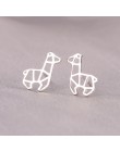 925 Sterling Silver łączenie Cute Animal stadniny kolczyki dla kobiet Casual Style Girl kolczyki osobowość sterling-srebrny-biżu