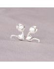 925 Sterling Silver łączenie Cute Animal stadniny kolczyki dla kobiet Casual Style Girl kolczyki osobowość sterling-srebrny-biżu