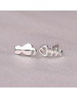 925 Sterling Silver łączenie Cute Animal stadniny kolczyki dla kobiet Casual Style Girl kolczyki osobowość sterling-srebrny-biżu