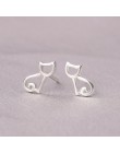 925 Sterling Silver łączenie Cute Animal stadniny kolczyki dla kobiet Casual Style Girl kolczyki osobowość sterling-srebrny-biżu