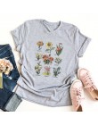 Wildflower T Shirt kobiety Sunshine roślin Rose zapisz pszczoły dziewczyny Tee shirt bluzki damskie Femme odzież koszulki z nadr