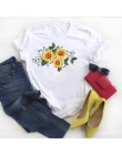 Damska koszula damska kwiatowa letnia dzika roślina odzież damska koszulka z krótkim rękawem koszulki Kawaii Top grafika drukowa