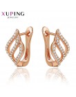 Xuping modne kolczyki wysokiej jakości styl europejski urok projekt różowe złoto kolor pozłacana biżuteria walentynki prezent S1