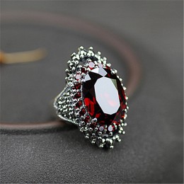 MOONROCY Vintage czerwony niebieski srebrny kolorowe pierścienie Crystal Party pierścień cz dla kobiet prezent hiperbola Dropshi