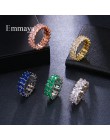Emmaya nowy modny kryształ zaręczynowy 5 kolorów gorąca sprzedaż pierścionki dla kobiet AAA biały cyrkon Cubic elegancka biżuter