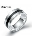 ZORCVENS 316L wysokiej jakości mężczyźni epoksydowa tytanu ze stali nierdzewnej pierścień kochanka pierścionki dla par dla kobie