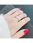 DOTIFI stal nierdzewna 316L stalowe pierścienie dla kobiet srebrny/kryształ w złotym kolorze zaręczynowy obrączka biżuteria