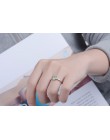 Nowe mody słodki pierścionek z kamieniem księżycowym dla kobiet prosty otwarty pierścionek kobiet koreańska biżuteria hurtowych