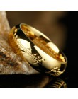 Wysokiej jakości złote kolorowe pierścienie dobry prezent ze stali nierdzewnej jeden pierścień mocy biżuteria dla kobiet mężczyz