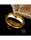 Wysokiej jakości złote kolorowe pierścienie dobry prezent ze stali nierdzewnej jeden pierścień mocy biżuteria dla kobiet mężczyz