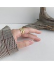 XIYANIKE 925 srebro obrączki dla kobiet para Trendy nieregularne geometryczne ręcznie robiona biżuteria walentynki prezenty