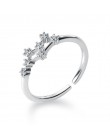 Trustdavis 2019 kobiety 12 konstelacji CZ otwarcie biżuteria czysta 100% 925 srebro pierścienie najlepszy prezent DA348