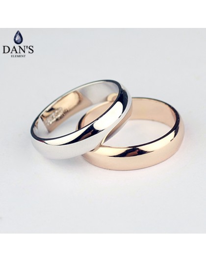 Dan's Element marka prawdziwe okrągłe proste para miedziane złote kolor moda obrączki dla kobiet zdrowe Top Quality Fi-RG90696