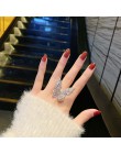 Nowy projekt biżuteria otwarcie wysokiej jakości miedzi inkrustowane cyrkon pierścień z motylem luksusowe błyszczące imprezowa, 