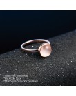 Najwyższa jakość różowe złoto kolor Opal księżycowy kamień pierścienie moda marka Party/biżuteria ślubna dla kobiet sprzedaż hur