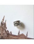 Przesadna osobowość 925 srebro słoń pierścienie dla kobiet biżuteria ślubna regulowany antyczny palec pierścień Anillos