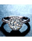 Solidna 925 srebro efekt aureoli żółty różowy dla kobiet ślub zaręczyny zironia finger prezenty klasyczne spersonalizowane R210