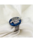 Vintage pamiętniki wampirów pierścień D Salvatore Damon Stefan Elena Punk pierścionki lazuryt niebieski kryształ Moives biżuteri