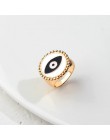 Flatfoosie 2019 regulowane piękne czerwone serce złe oko pierścienie dla kobiet moda damska minimalistyczne złote serce złe oczy