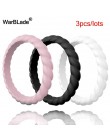 Moda 3mm cienki pleciony silikonowy pierścień dla kobiet obrączki sportowe hipoalergiczny Crossfit elastyczny tkany gumowy palec