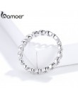 BAMOER romantyczny kolor srebrny serce na pierścień z sercem aaa cyrkonia tanie pierścienie dla kobiet biżuteria ślubna Dropship