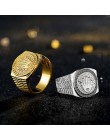 2019 Hot sprzedaży męska pierścionki biżuteria bliski wschód kraju pozłacane Hip Hop/Rock złoto srebro korona na ślub party prez
